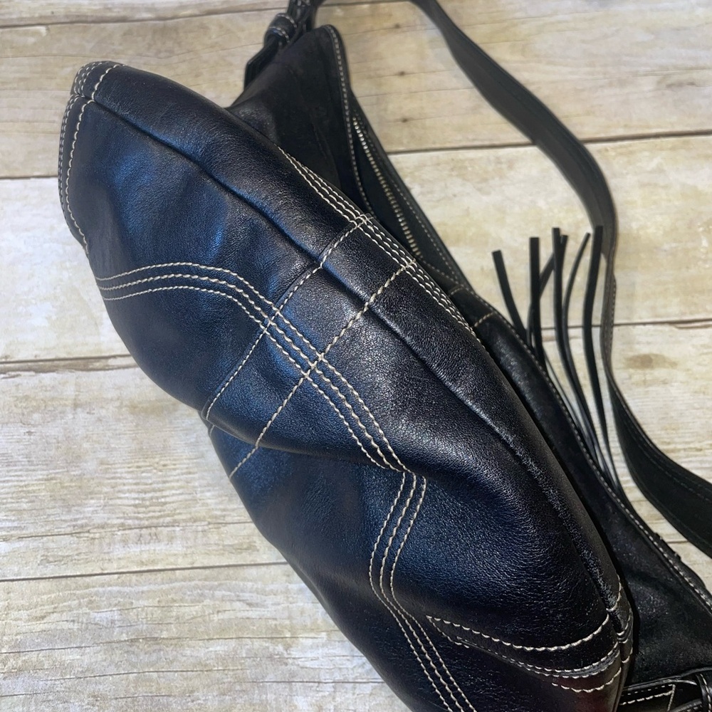 COACH Black Leather Shoulder Bag - Picture 12 of 14